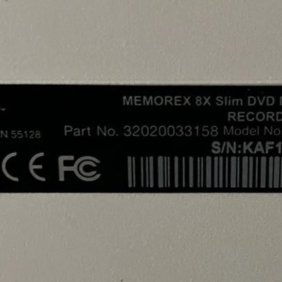 MEMOREX 8X SLIM DVD / CD MULTI-FORMAT WHITE EXTERNAL MRX-650LE V4 RECORDER Write - Picture 4 of 4